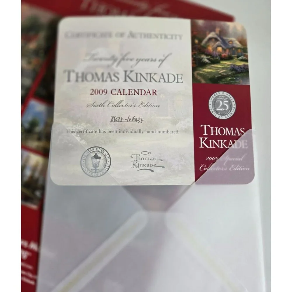 Thomas Kinkade 2009 Special Collectors Edition Calendar COA Landscape Prints